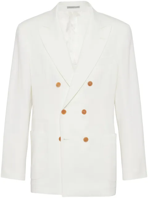 Brunello Cucinelli blazer con doble botonadura