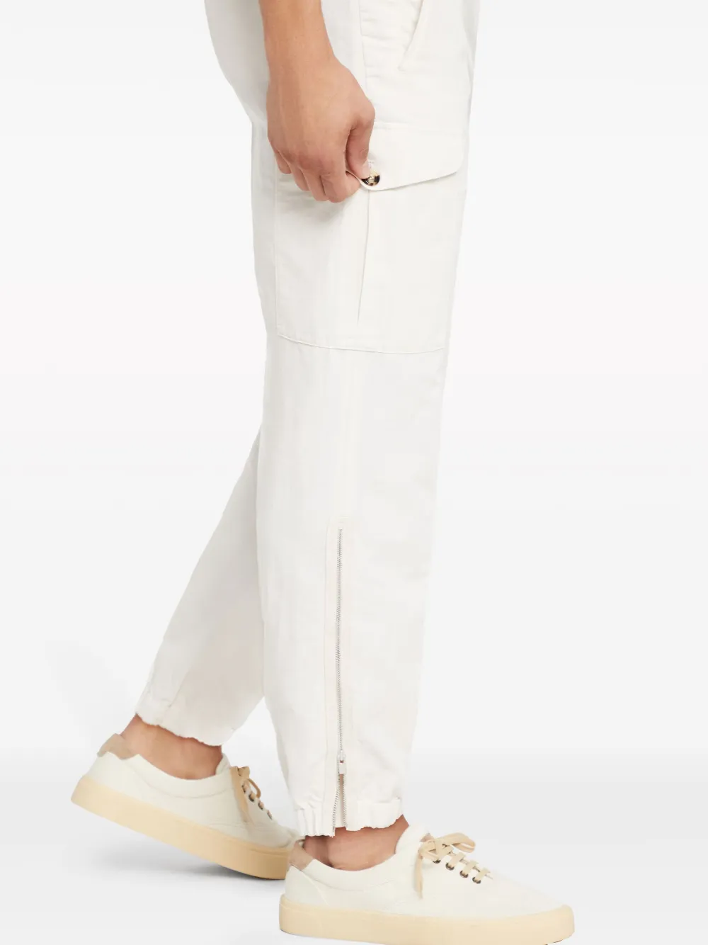 Brunello Cucinelli Cargo Pants In White