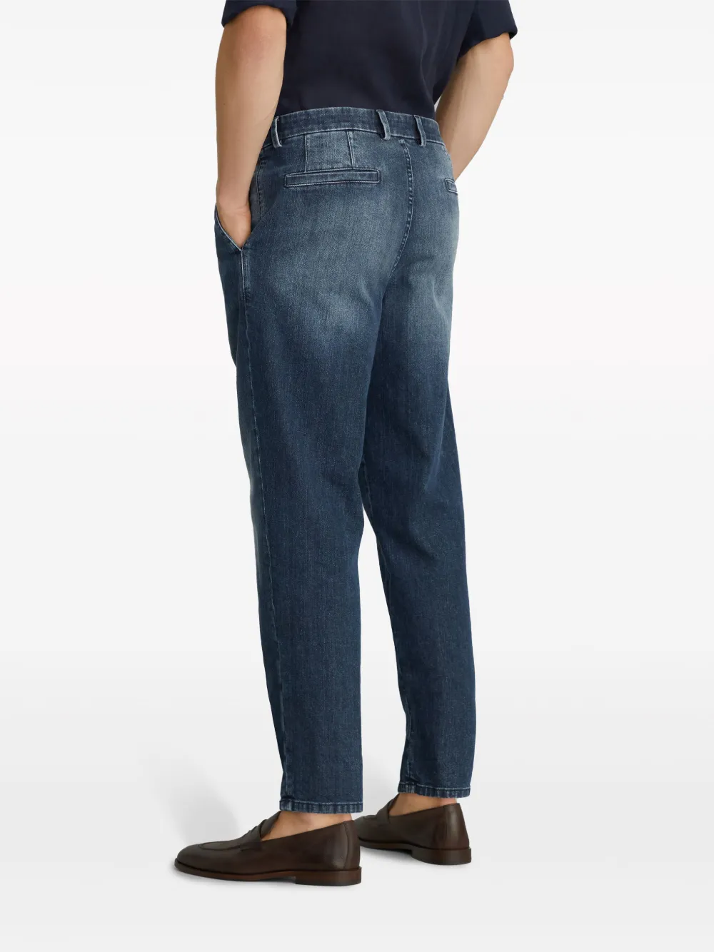 Shop Brunello Cucinelli Straight-leg Jeans In Blue