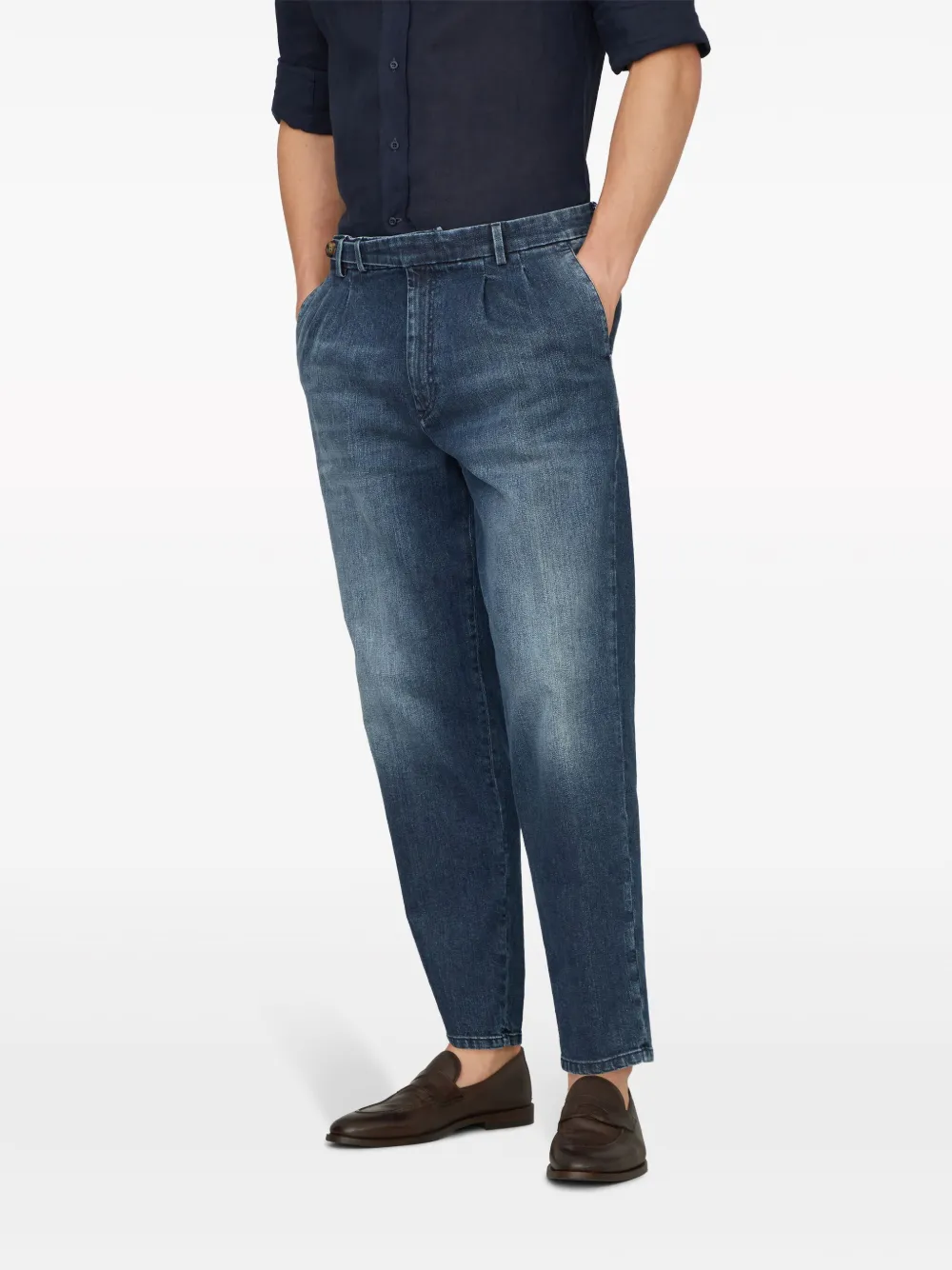 Shop Brunello Cucinelli Straight-leg Jeans In Blue