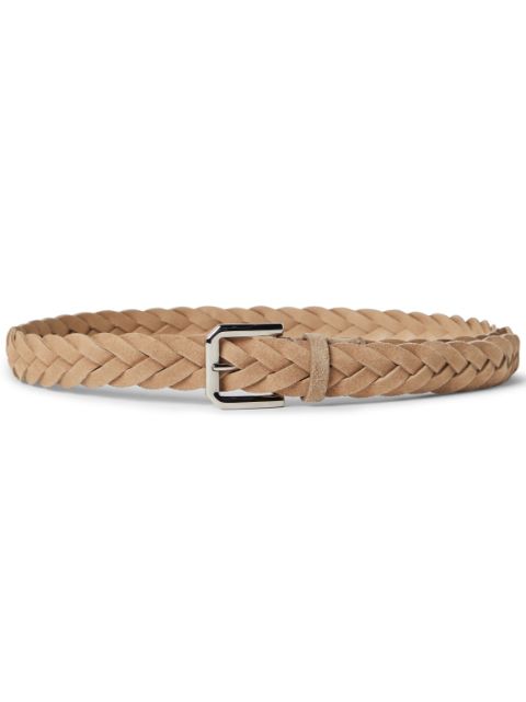 Brunello Cucinelli braided suede belt