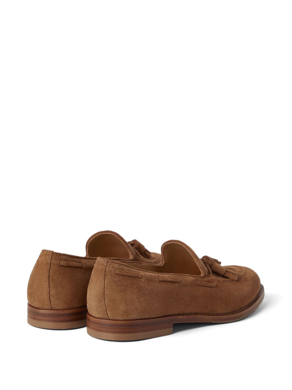 Brunello Cucinelli tassel-embellished suede loafers Men