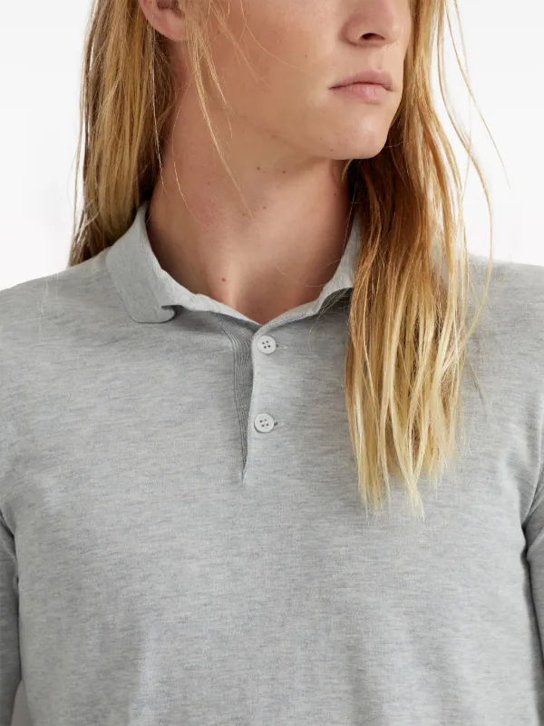 Silk blend polo on sale shirt