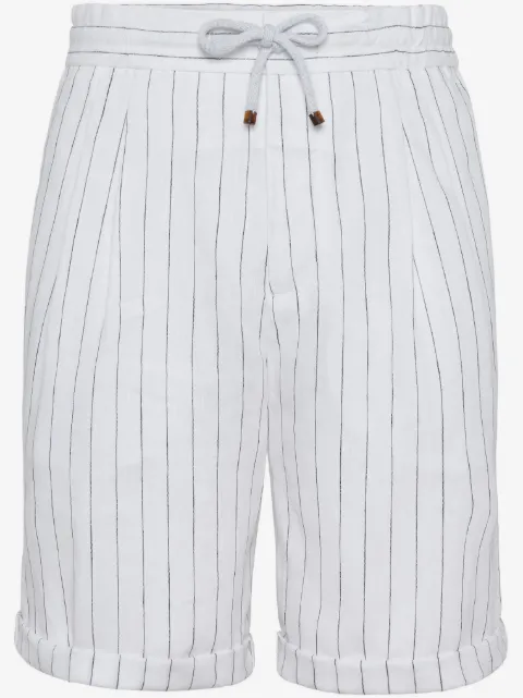 Brunello Cucinelli short à rayures