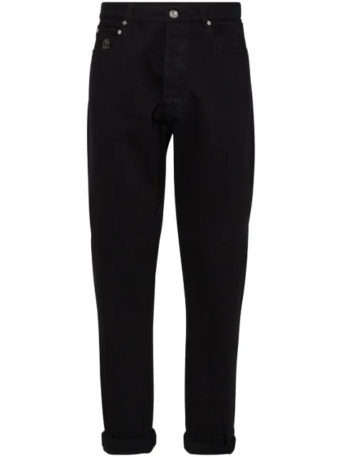 Brunello Cucinelli Calça jeans reta Iconic