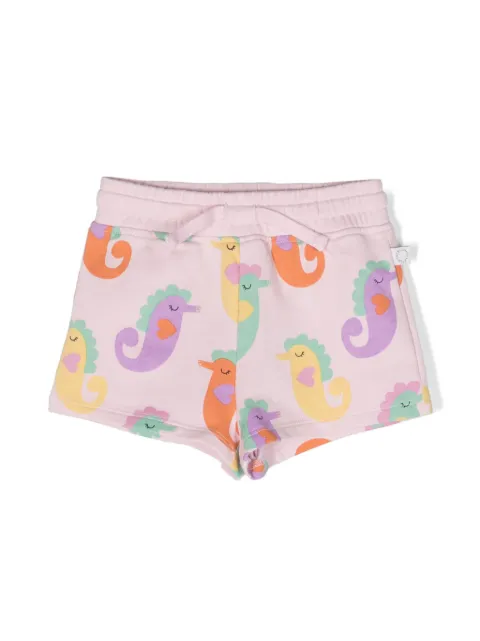 Stella McCartney Kids illustration-print jersey shorts