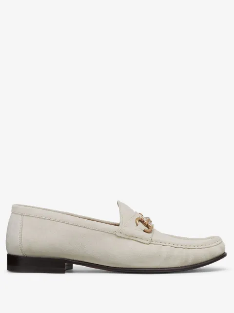 Brunello Cucinelli decorative-buckle leather shoes 
