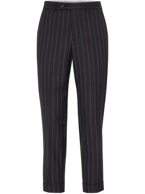 Brunello Cucinelli pinstriped tailored trousers