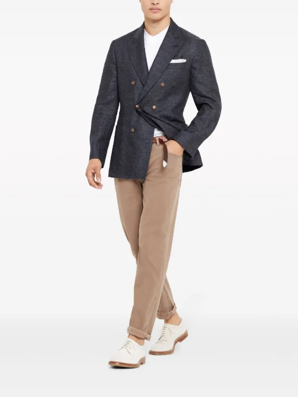 Brunello Cucinelli Dyed straight-leg Jeans | Brown | FARFETCH