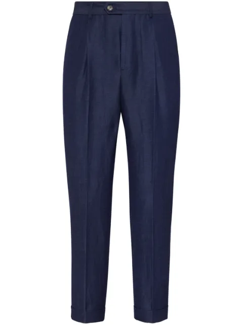 Brunello Cucinelli high-waist tapered trousers