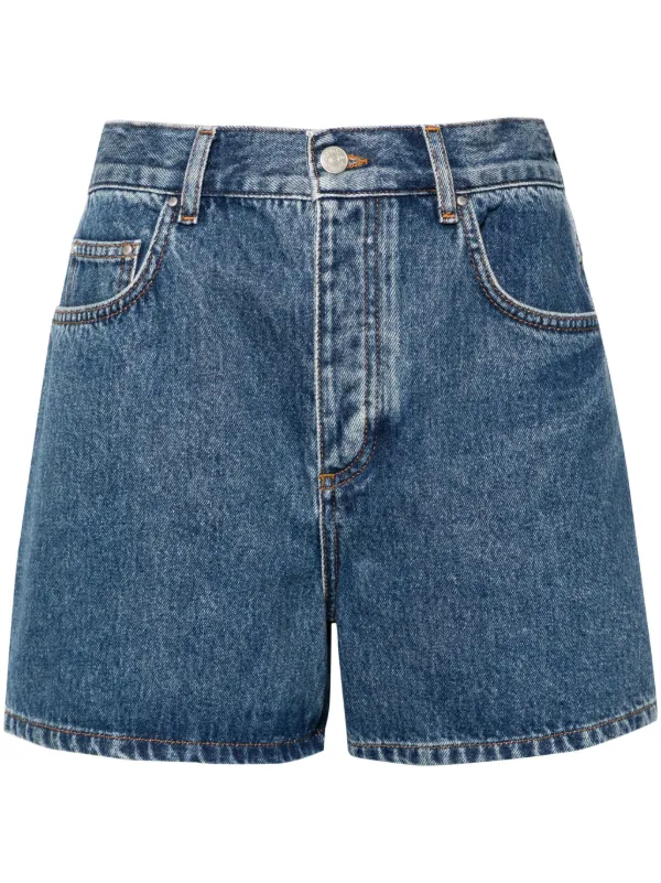 Claudie Pierlot Short En Jean a Taille Haute Farfetch