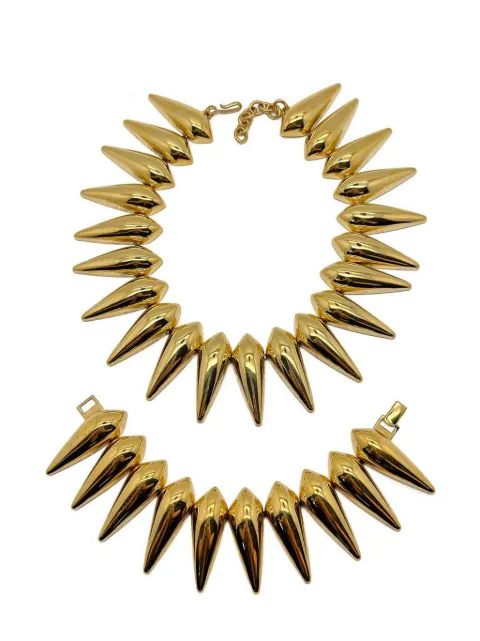 Jennifer Gibson Jewellery Vintage Monet Sunburst Collar & Cuff 1980s