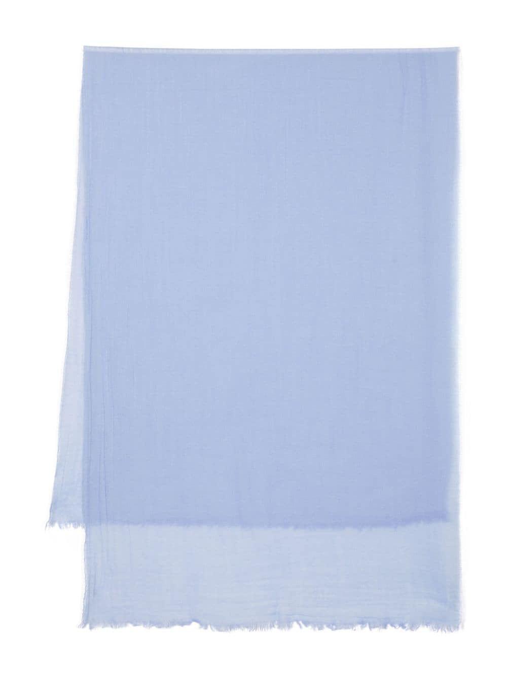 Claudie Pierlot Frayed Cheesecloth Scarf In Blue