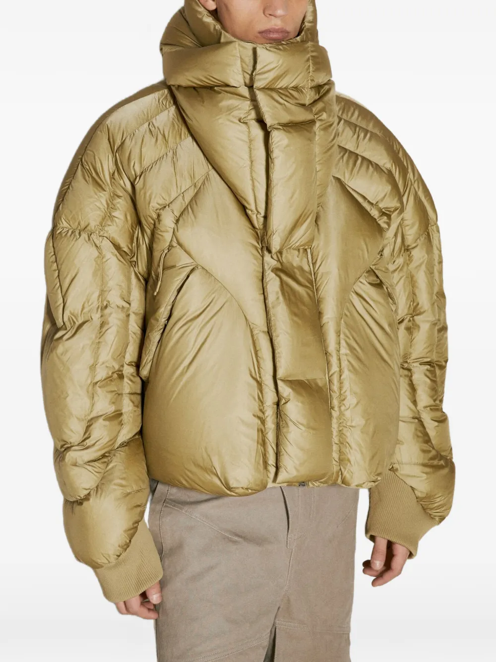 ENTIRE STUDIOS XM quilted hooded jacket - Oro