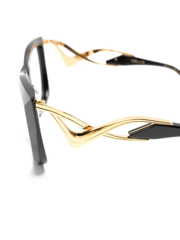 Dita Eyewear Icelus キャットアイ眼鏡フレーム | ブラック | FARFETCH JP
