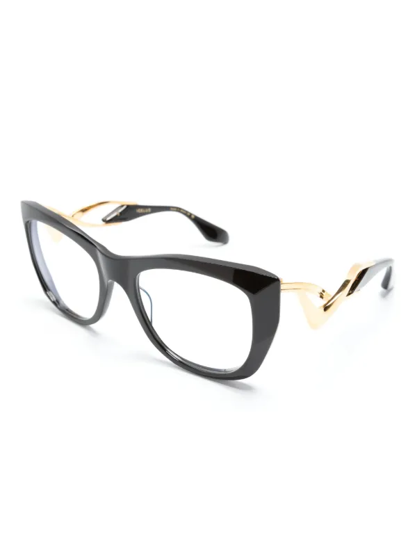 Dita Eyewear Icelus キャットアイ眼鏡フレーム | ブラック | FARFETCH JP