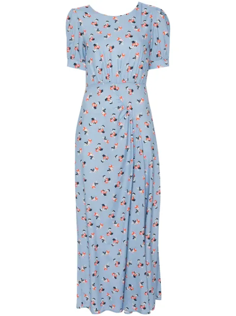P.A.R.O.S.H. vestido largo de seda con estampado floral