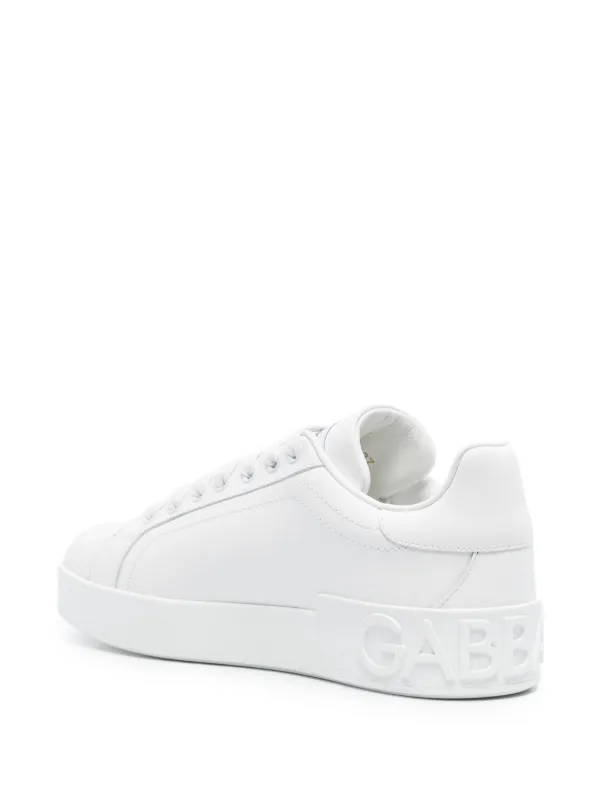 【関税＆送料込み】Dolce & Gabbana 'Portofino Light' White Calfskin Portofino Light sneakers in White for Boys