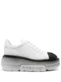 Casadei Nexus leather platform sneakers - White