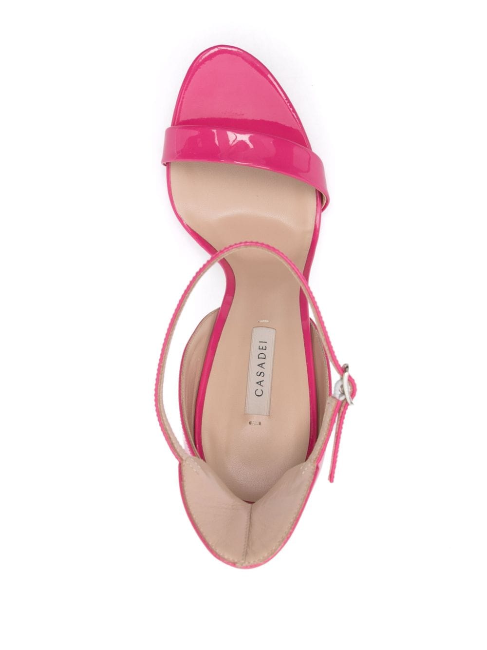 Shop Casadei Cappa Blade 120mm Leather Sandals In Pink