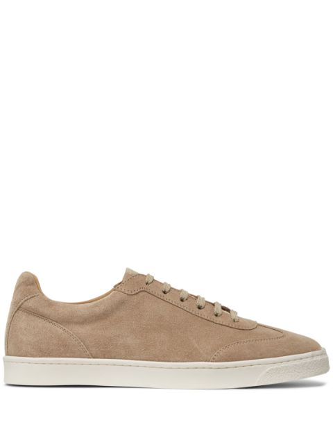 Brunello Cucinelli almond-toe leather sneakers Men