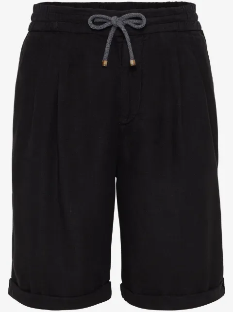 Brunello Cucinelli drawstring track shorts