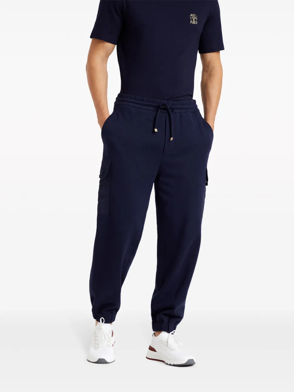 Brunello Cucinelli Straight trainingsbroek Blauw