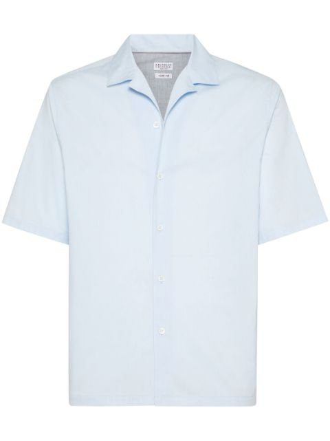 Brunello Cucinelli cotton camp-collar shirt Men