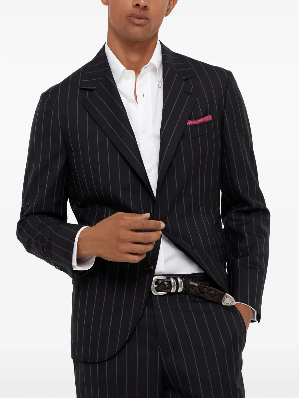 Brunello Cucinelli Wollen blazer Zwart