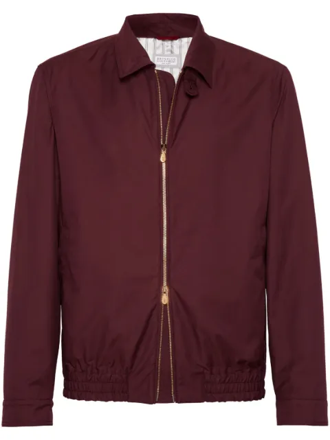Brunello Cucinelli zip-fastening windbreaker jacket