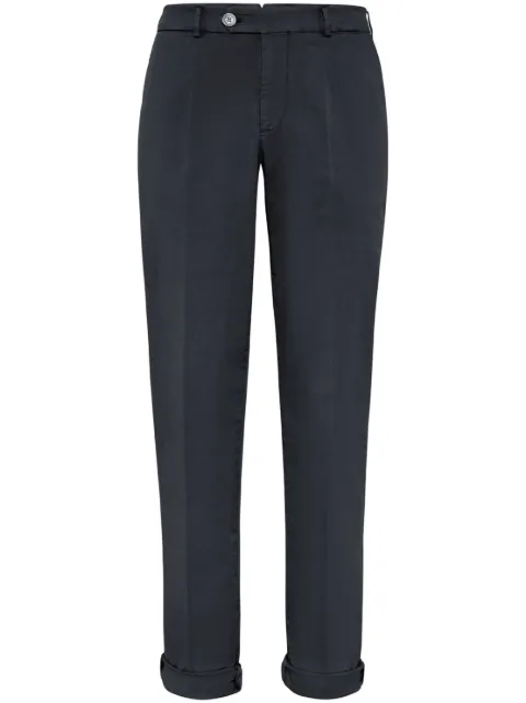 Brunello Cucinelli straight-leg cotton-blend trousers