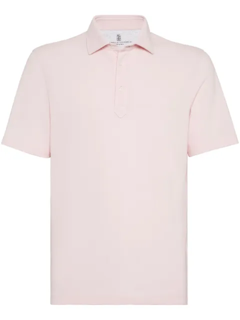 Brunello Cucinelli button-fastening cotton polo shirt 