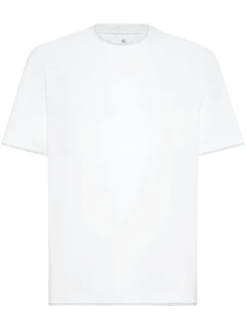 Brunello Cucinelli double-layer cotton T-shirt