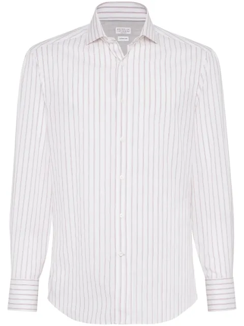 Brunello Cucinelli striped cotton shirt 