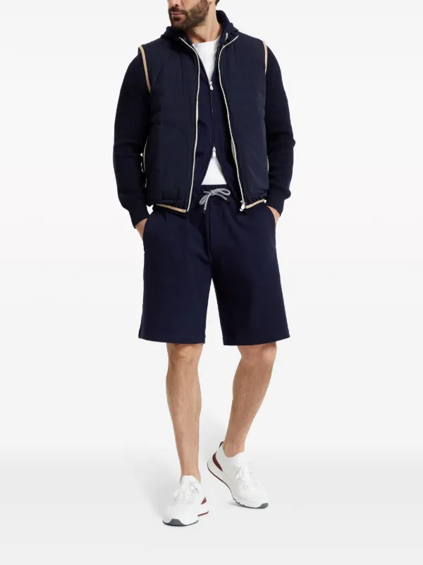BRUNELLO CUCINELI ブルネロクチネリ ジップアップ パーカー BRUNELLO CUCINELLI Cotton-Blend Jersey Zip-Up Hoodie for Men