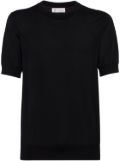 Brunello Cucinelli cotton-silk blend T-shirt - Black