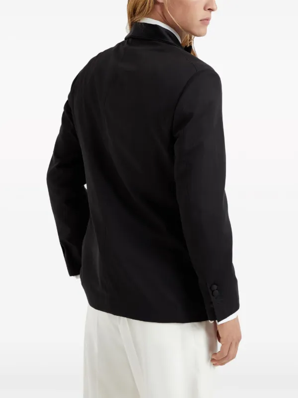VIP【関税送料無料】希少 BRUNELLO CUCINELLI BLAZERS Brunello Cucinelli shawl-lapels Dinner Blazer | Black | FARFETCH