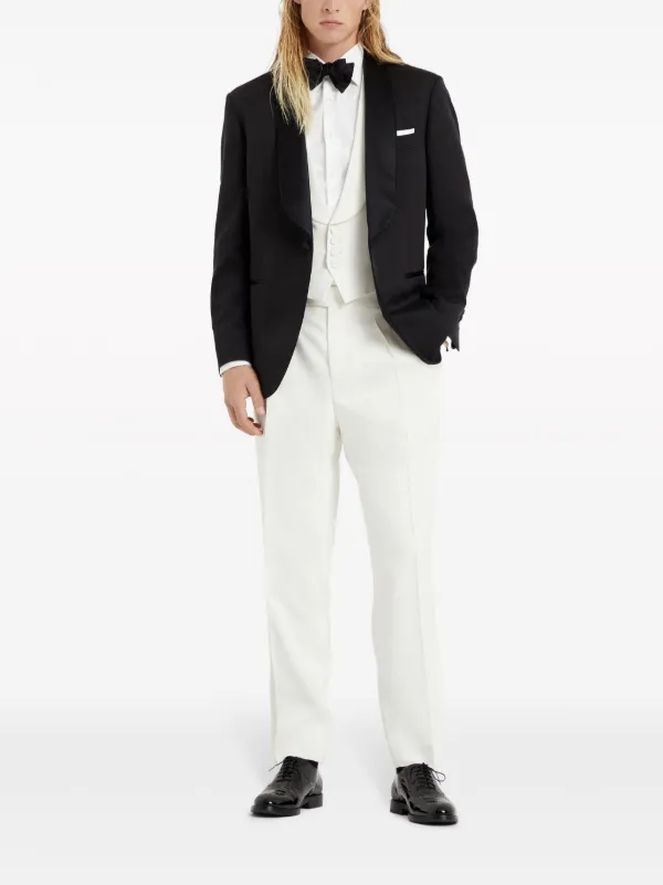 Brunello Cucinelli shawl-lapels Dinner Blazer | Black | FARFETCH