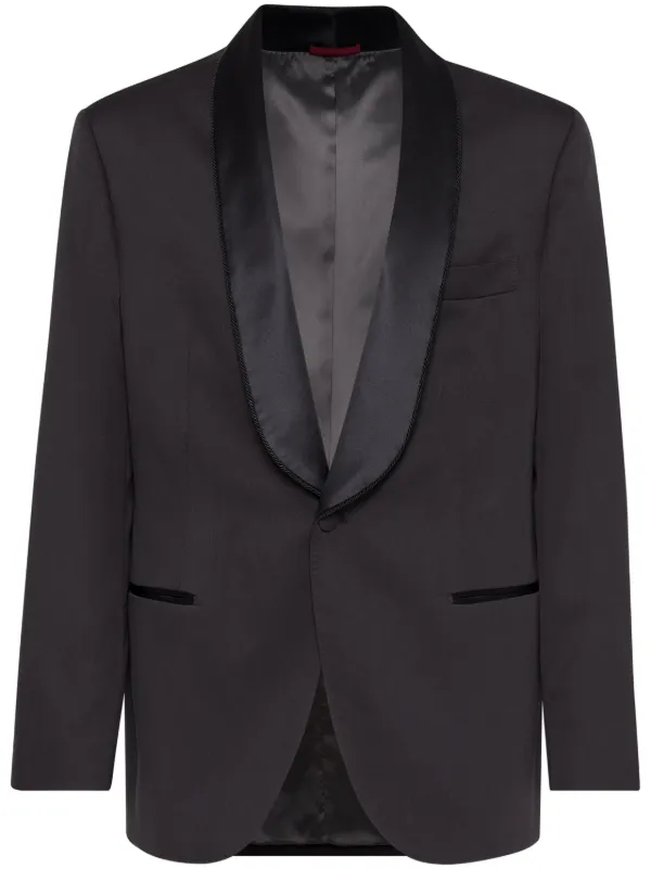 Brunello Cucinelli MPCAI7762C7495 関税送料込 Brunello Cucinelli - Navy Linen Short Pea Coat | Mitchell Stores