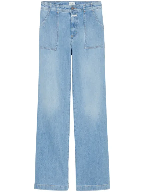 Closed high-rise straight-leg jeans