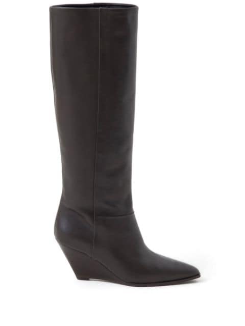 Closed 70mm wedge boots