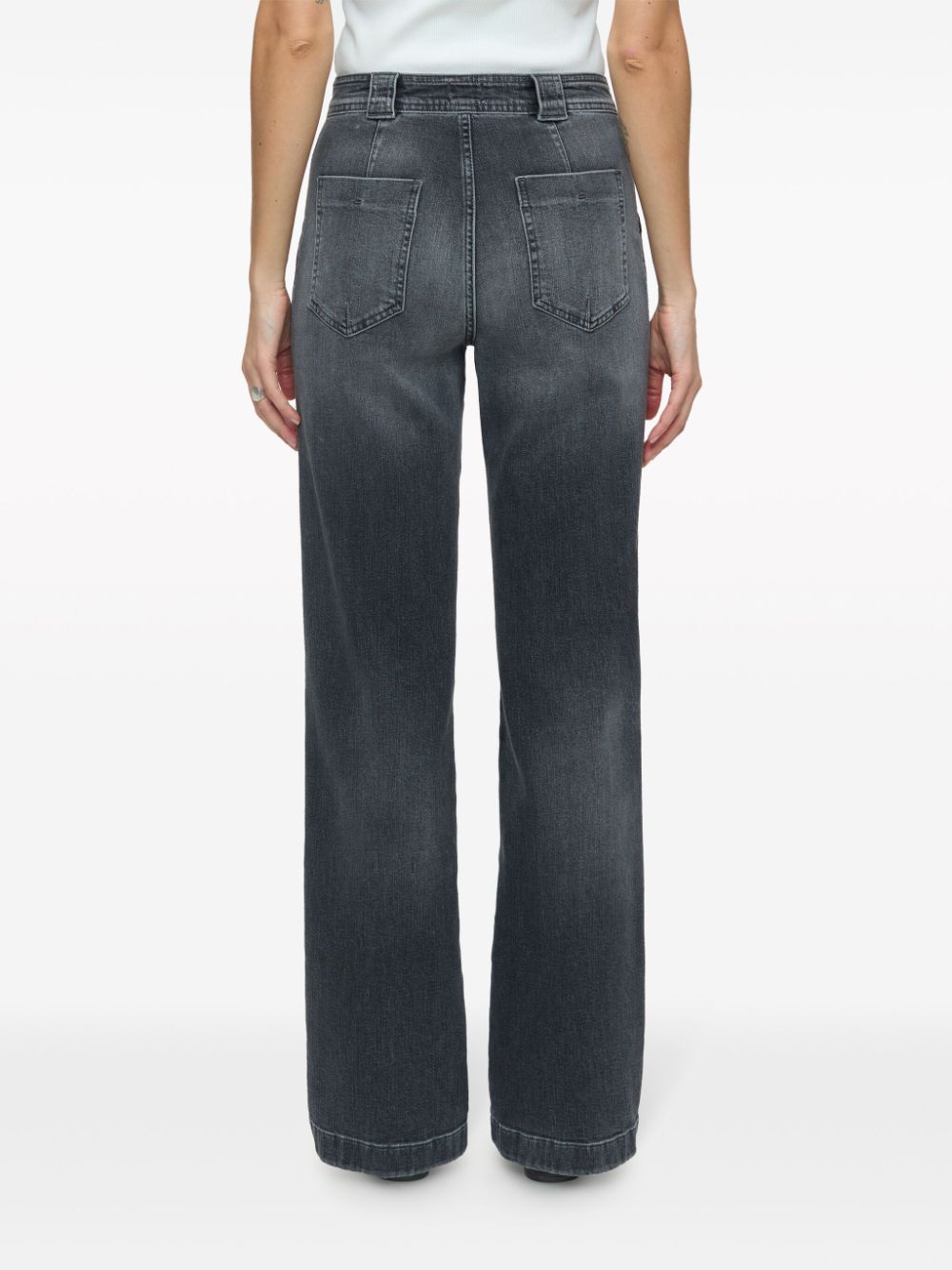 Closed Straight jeans van katoenblend Grijs