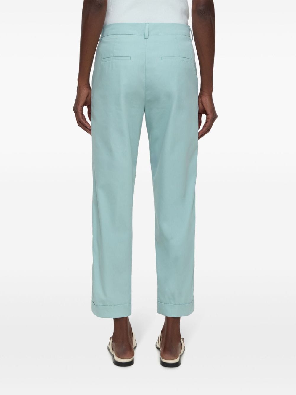 Shop Closed Auckley Straight Trousers In Blue