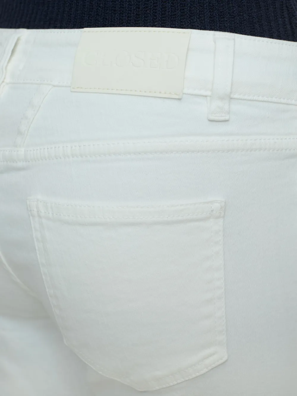 Shop Closed Baker Mid-rise Slim Jeans In White