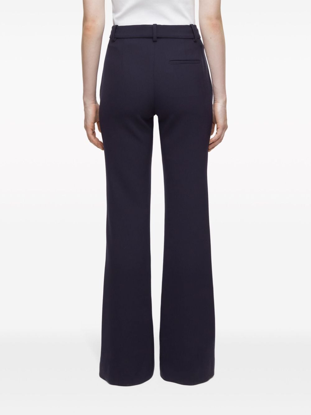 Shop Closed Wide-leg Trousers In Black