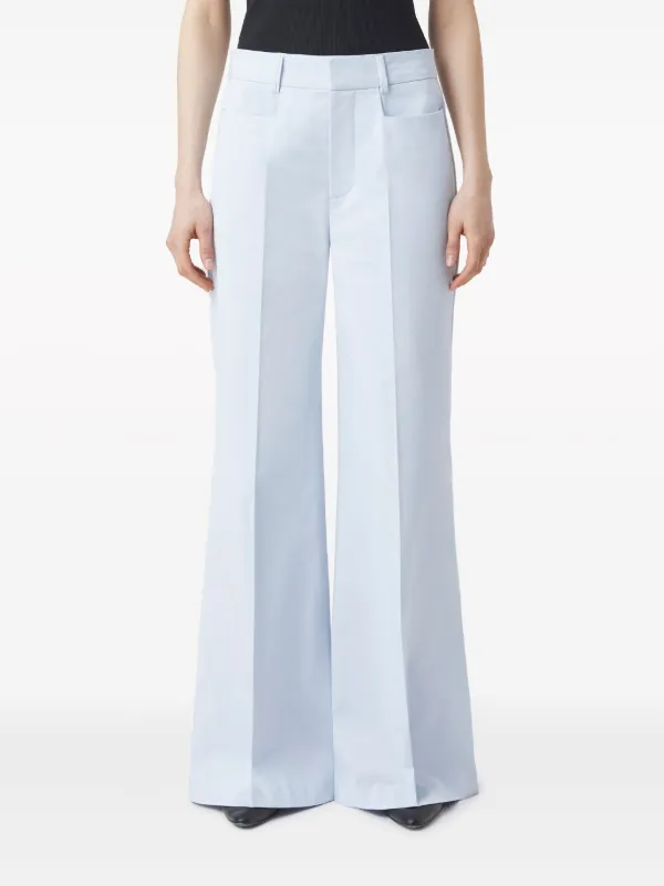 Closed Veola wide-leg Trousers | Blue | FARFETCH JO
