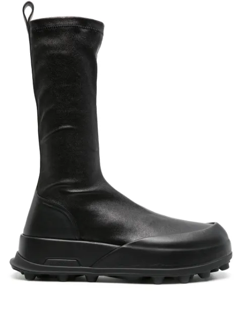Jil Sander leather platform boots