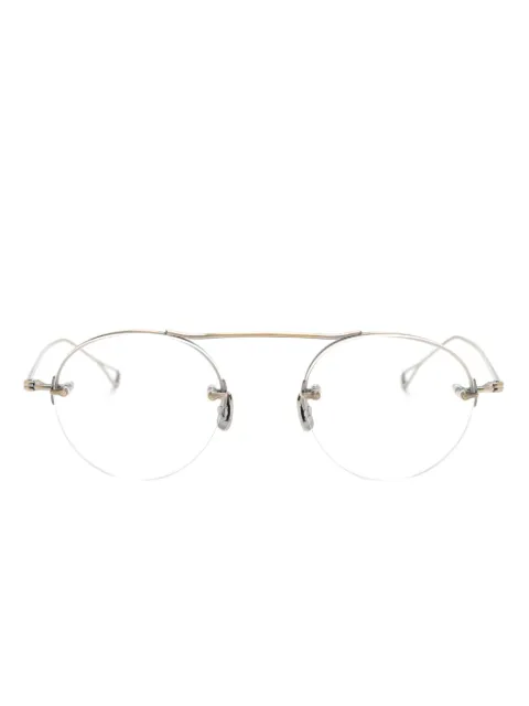 Eyevan7285 round-frame titanium glasses