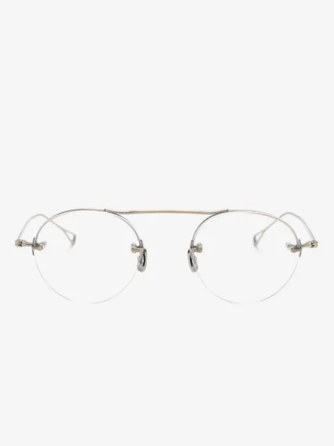 Eyevan7285 round-frame titanium glasses 