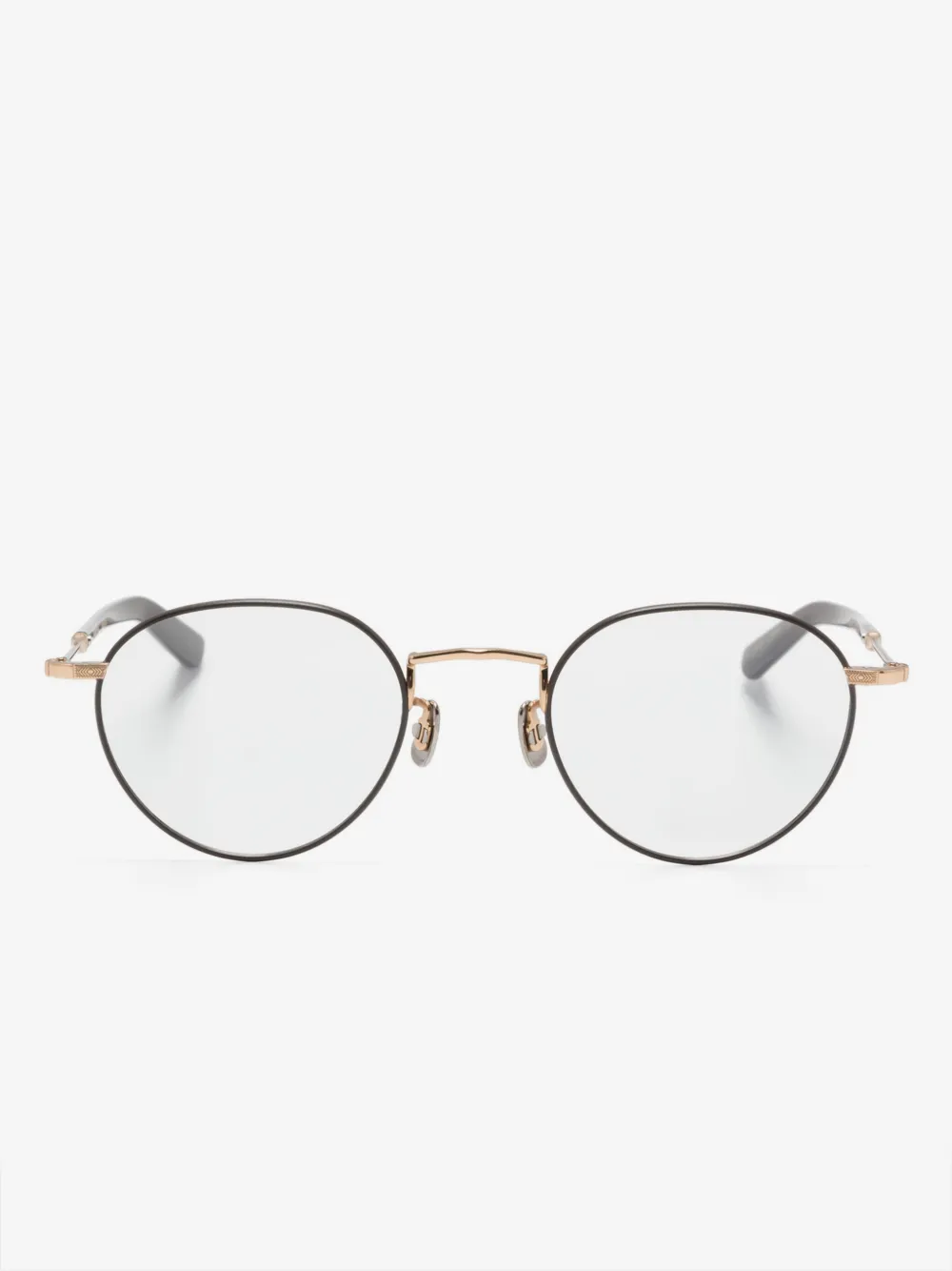 Eyevan7285 titanium round-frame glasses | Brown | Image 1